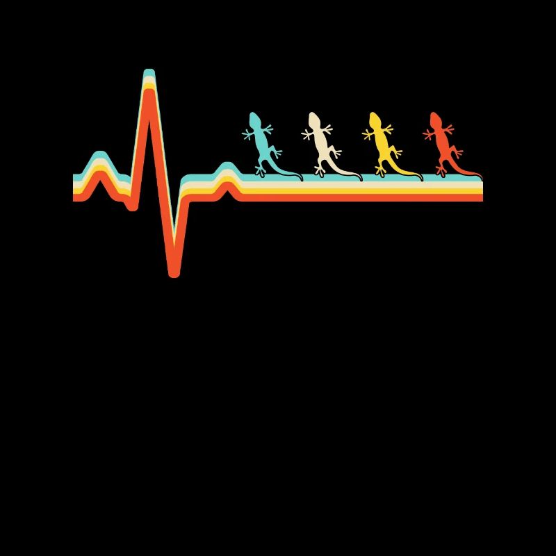 Lizard retro heartbeat