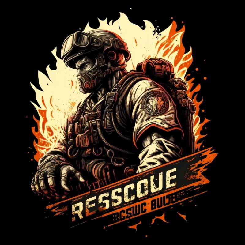 Heroes in uniform - firefighter - always ready