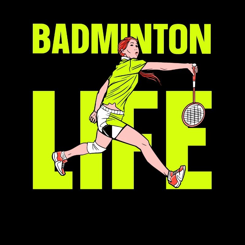 Badminton Leben Mama Mädchen Badmintonspieler
