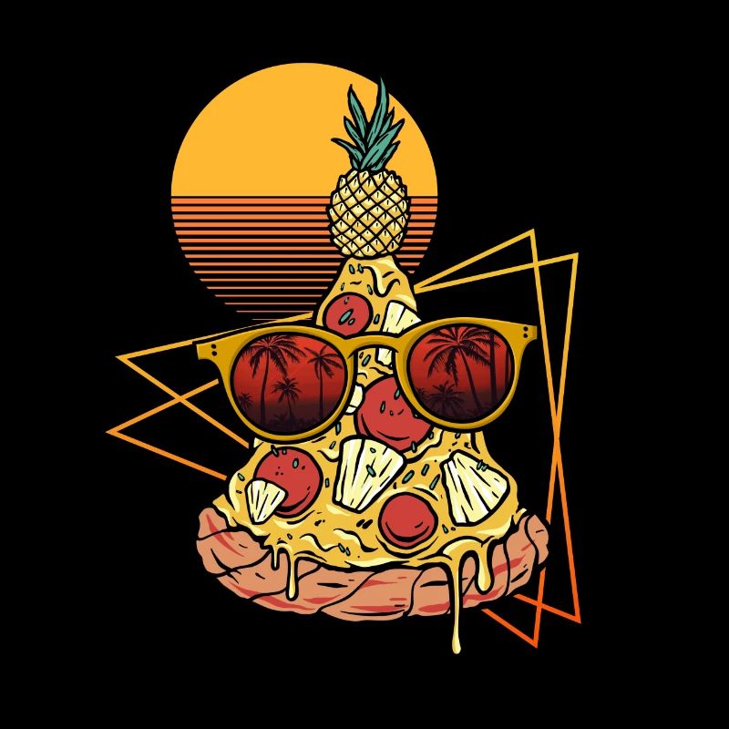 Retro Pizza Hawaii