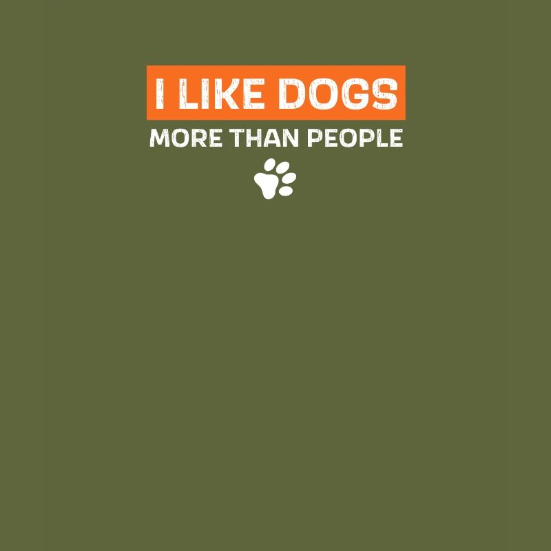 J’aime les chiens plus que les gens