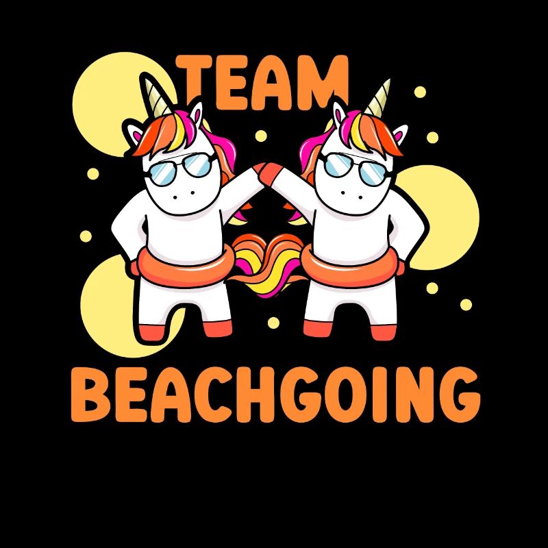 Team Beachgoing Beach Beach Holiday Beachgoers