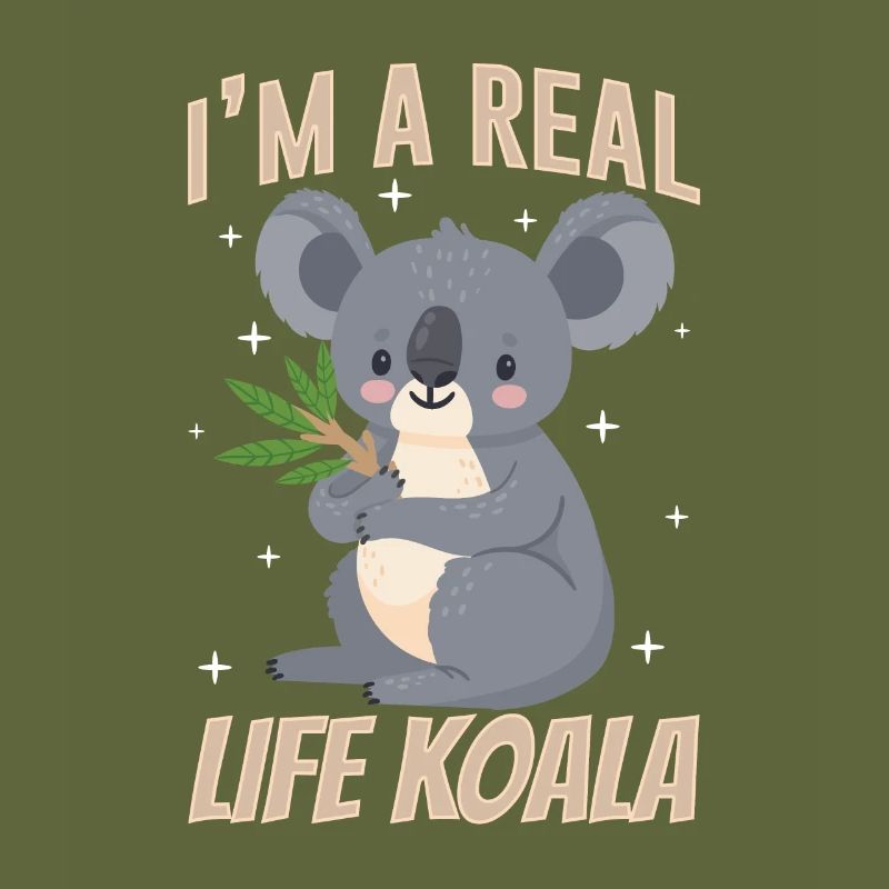 Ich Bin Ein Echter Koala Süß Tier Koalas Koalabär