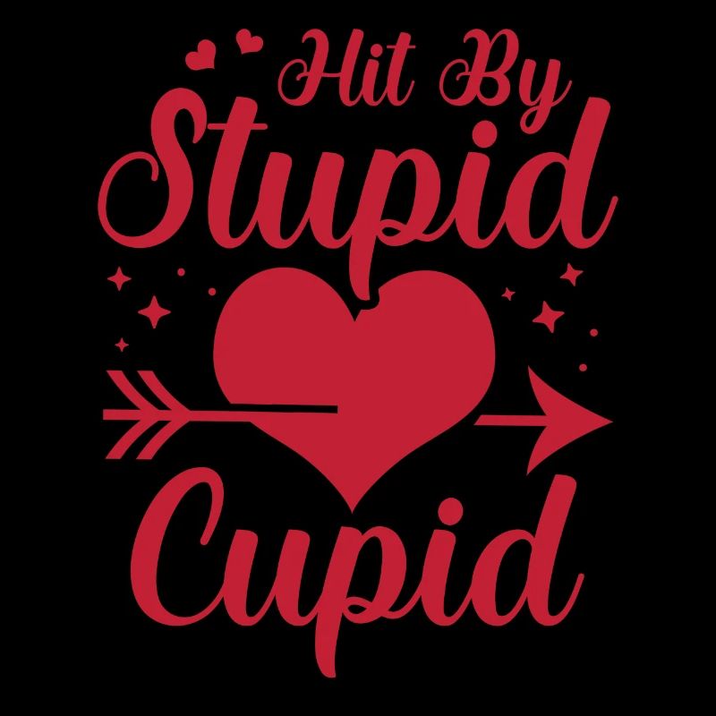 Frappé par une stupide flèche de Cupidon Humour de la Saint-Valentin