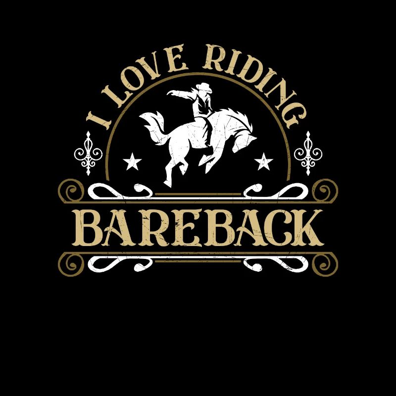 Bareback Riding I Love Riding Bareback Rodeo Rider