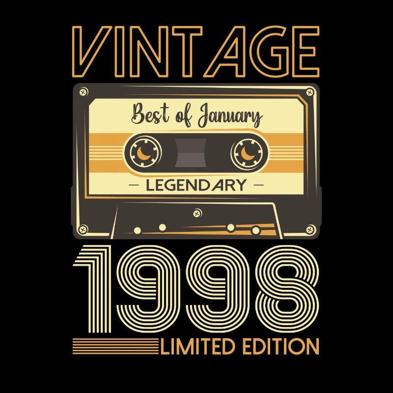 January Born 1998 25th birthday gift