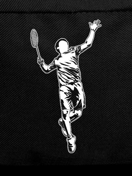 Badminton player sketch