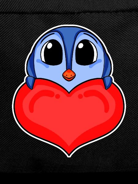 Penguin with Heart - Love Romantic