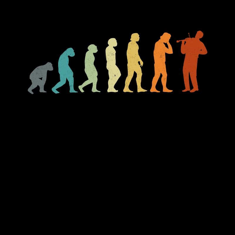 Violin Violinist Evolution Retro