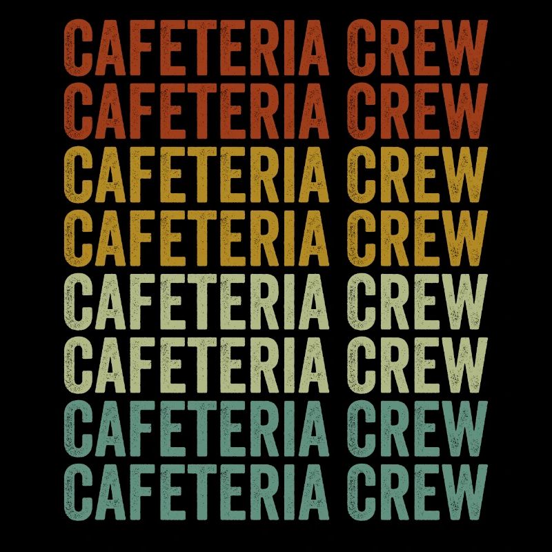 Équipe de cafétéria Équipe de travailleurs de cafétéria