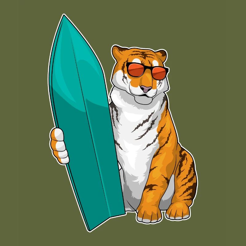 Tiger Surfer Planche de surf