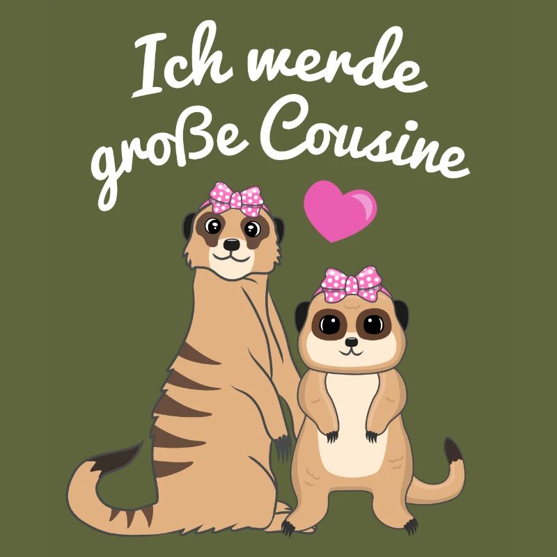 Ich Werde Große Cousine Erdmännchen Geschenk