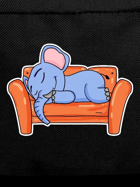 Elephant lying cute sleeping sleep