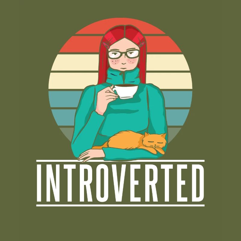 Introvertiert Sarkasmus Introvertierter Schüchtern