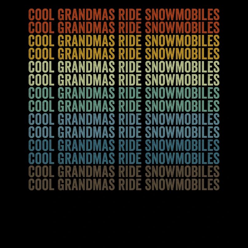 Cool grannies driving snowmobile snowmobile
