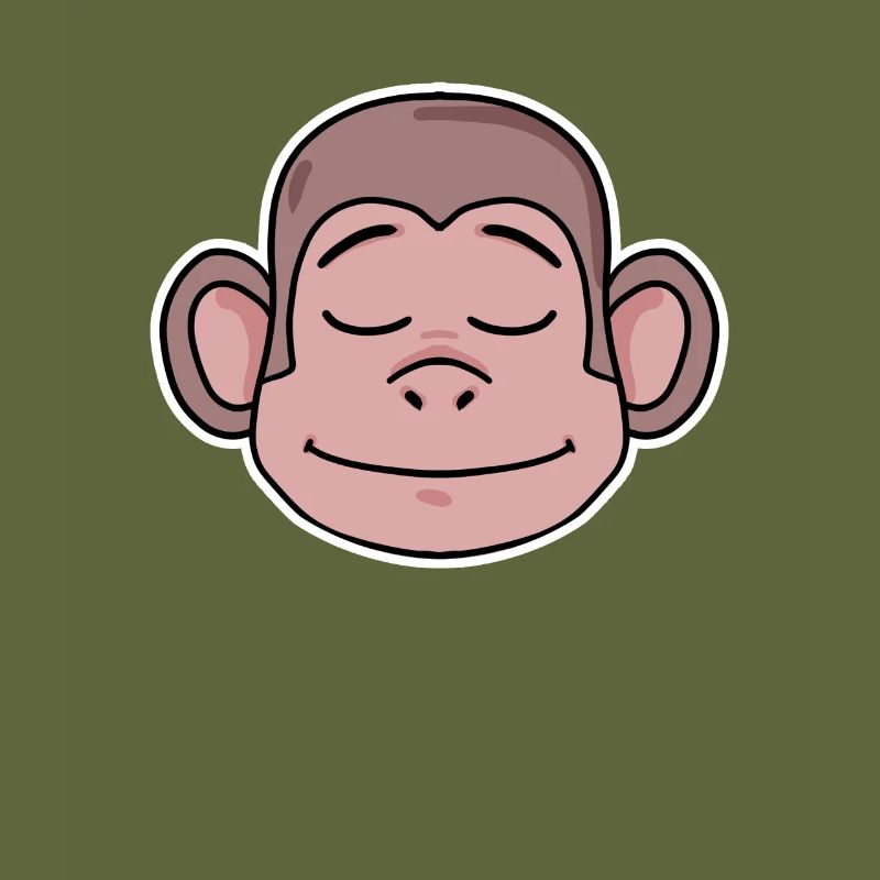 Affe Kopf Tier