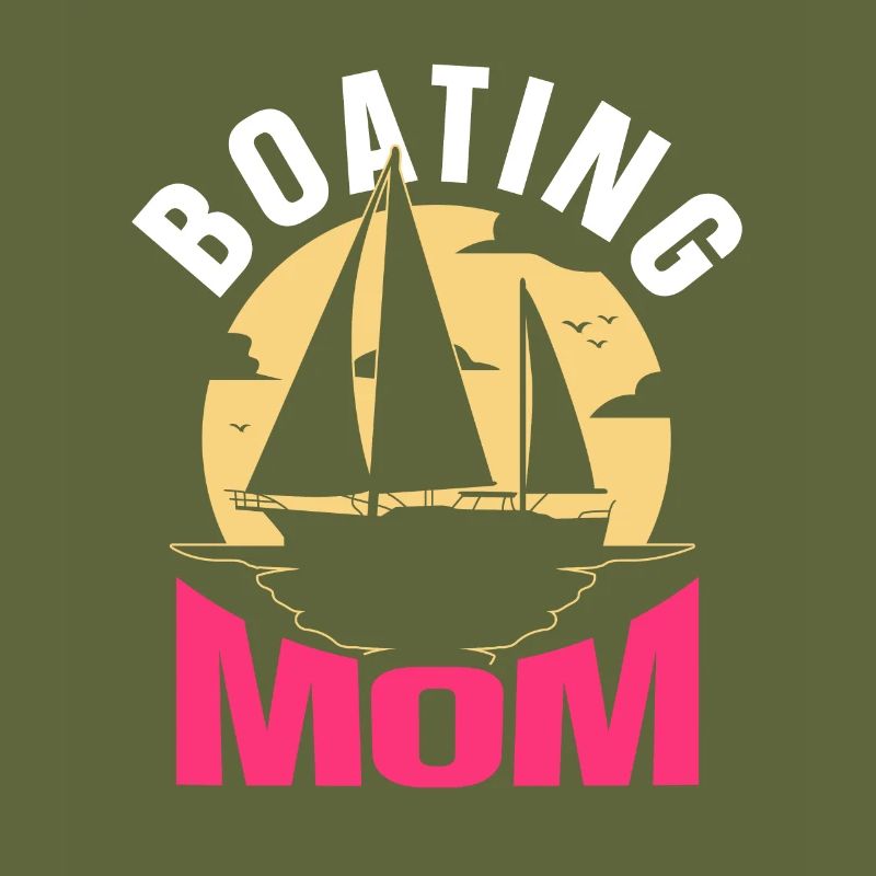 Bootfahrende Mutter Boot Yacht Bootfahren Schiff