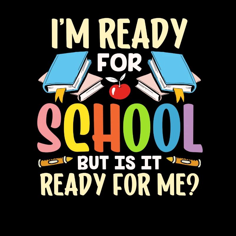Am ready for school she is ready for me