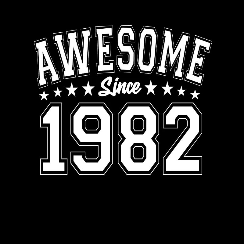 Awesome Since 1982 Birthday 1982 Vintage 1982