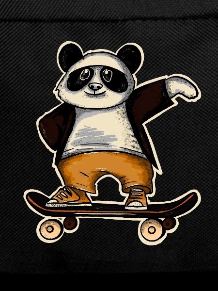 Panda Skater Skateboard Skating