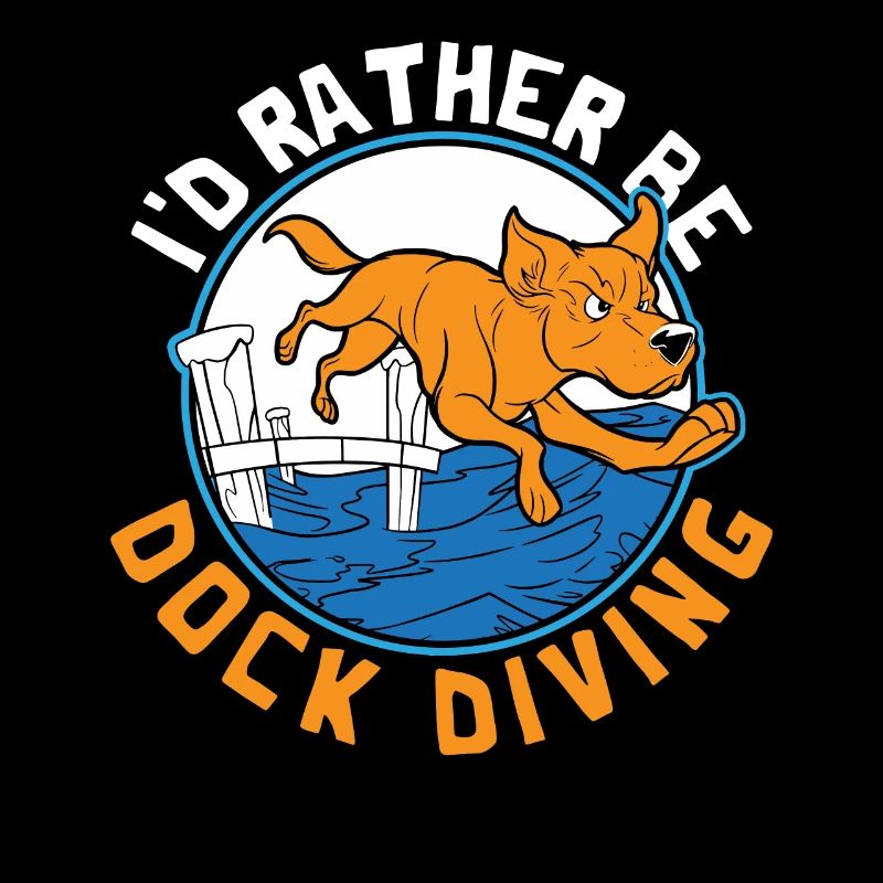 Je préfère être Dock Diving Dock Diver Dog Jumping