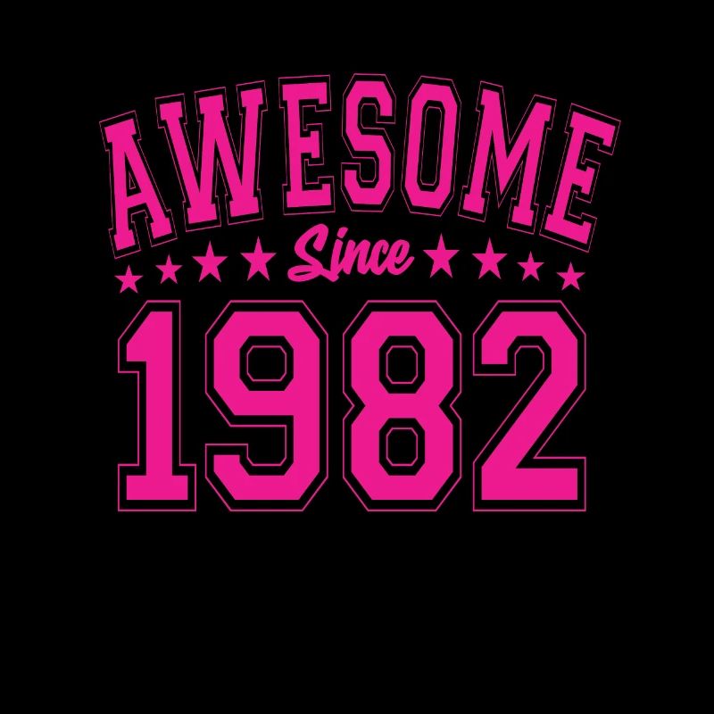 Awesome Since 1982 Birthday 1982 Vintage 1982