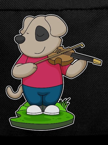 Dog Musician Violin Music