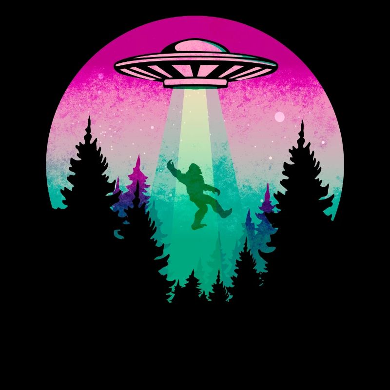Cryptidcore Aesthetic Sasquatch Bigfoot UFO