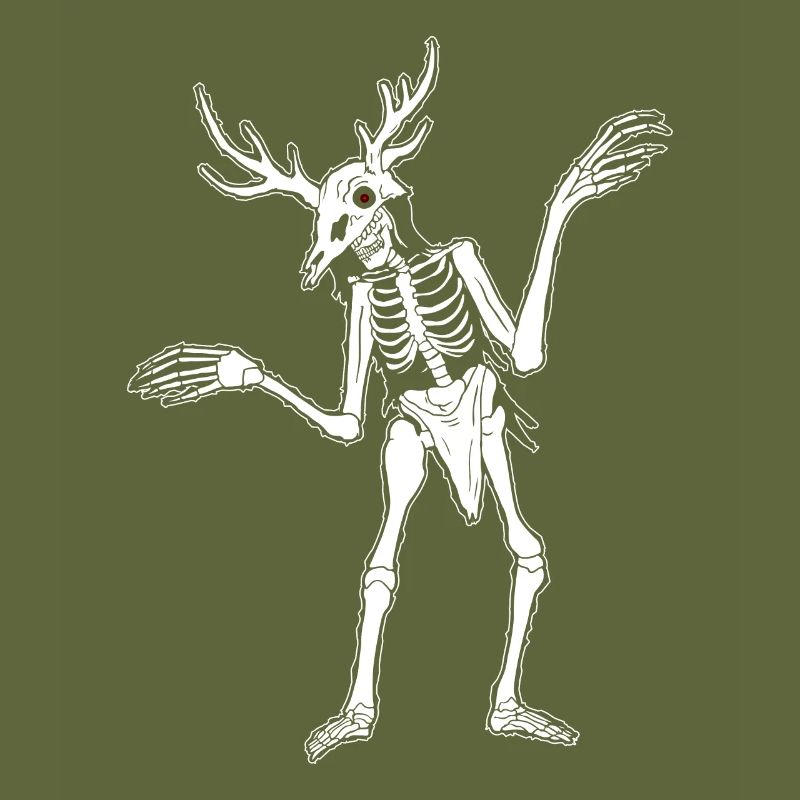 Cryptidcore Esthétique Squelette Wendigo