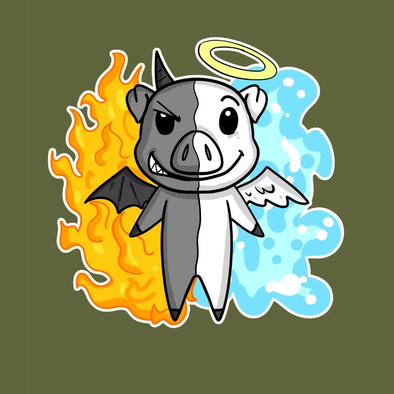 Cochon - Ange et Diable