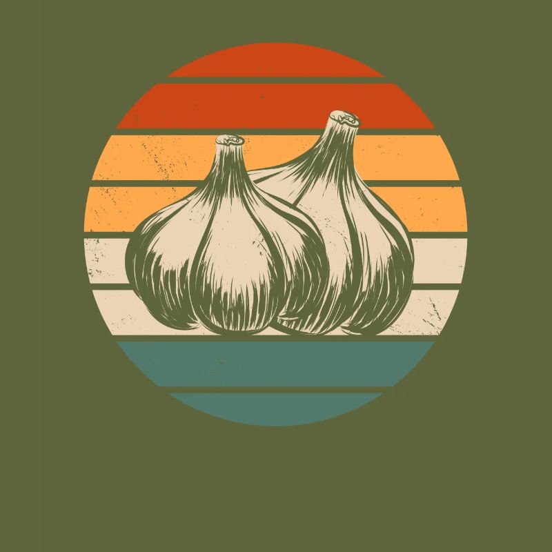 Retro Garlic Design