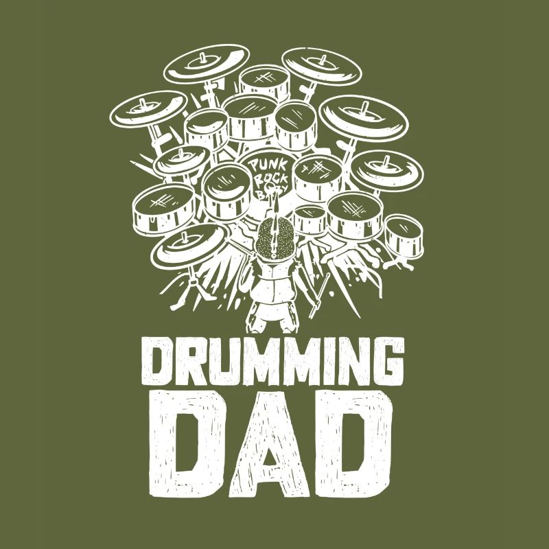 Drummer father drums
