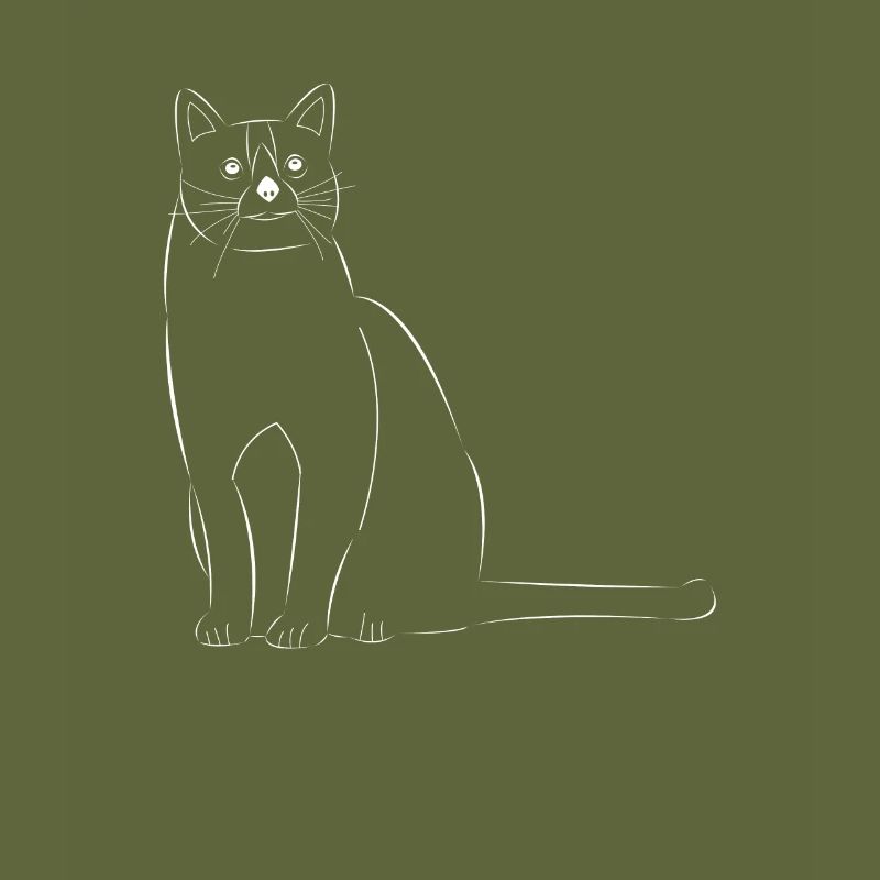 Cat drawn