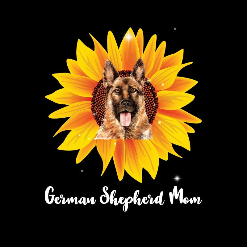 German Shepherd Sunflower Mom