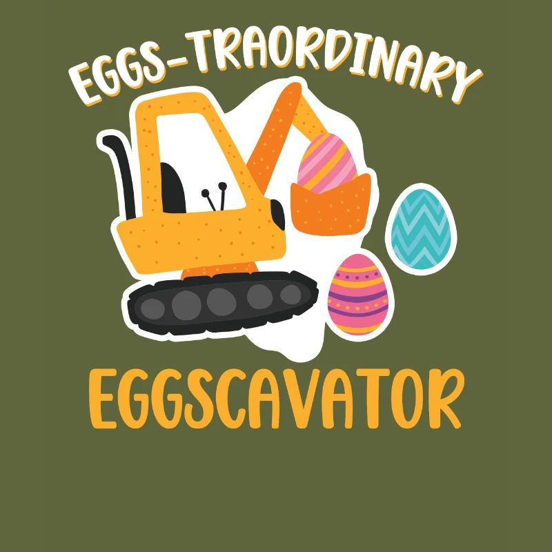 Eggs-traordinary Eggscavator Baubagger Bagger