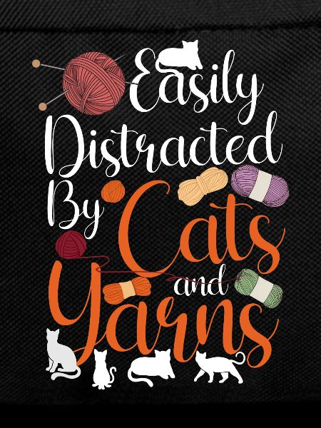 Knitting Knitter Cat Easily