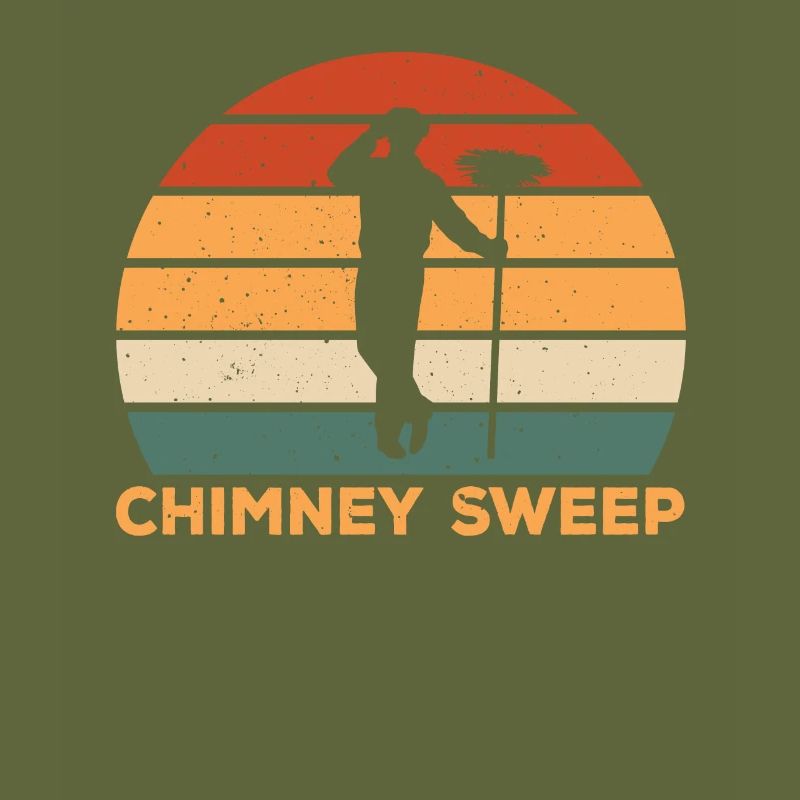 Conception rétro de ramoneur