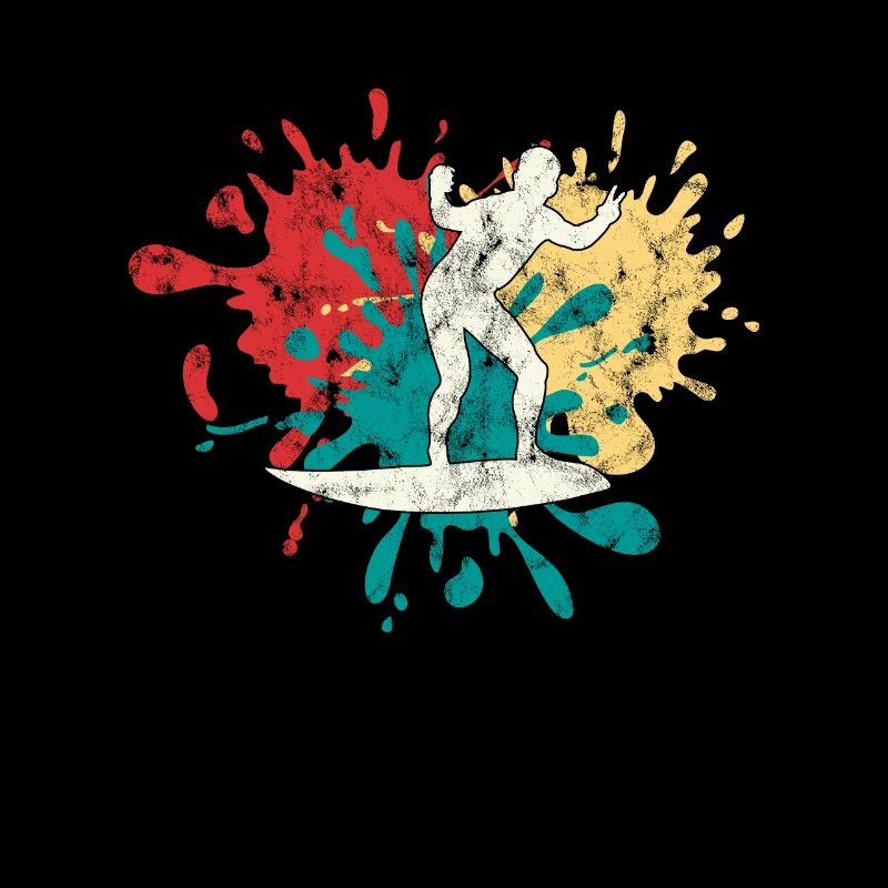 Silhouette de surfeur