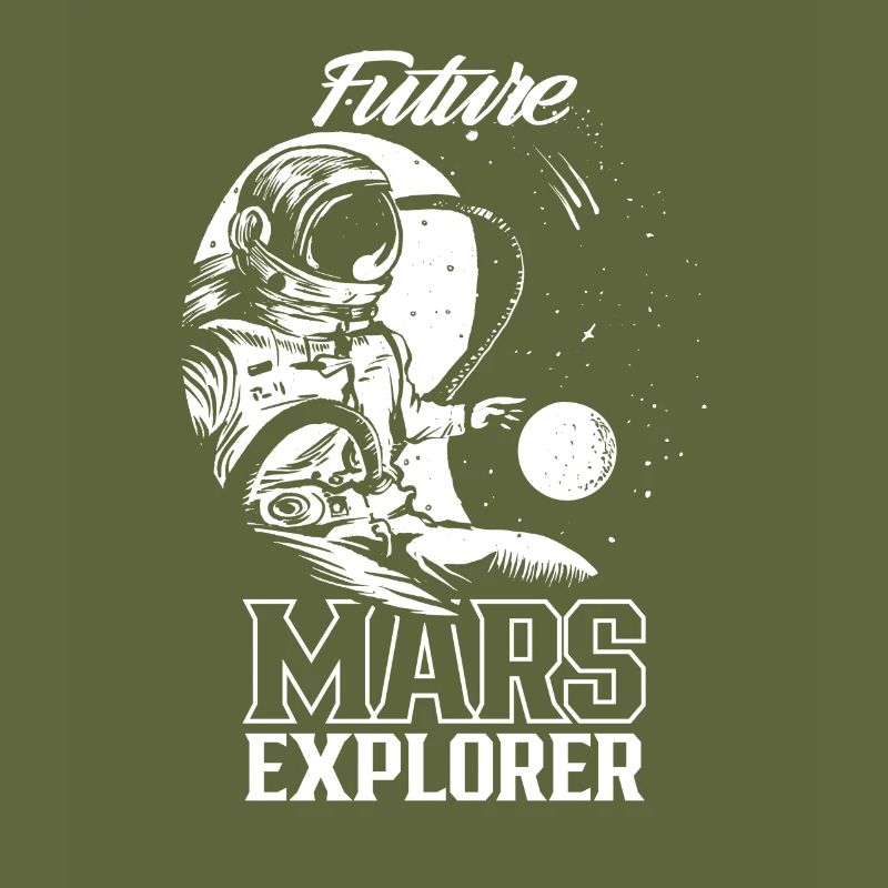 Future Mars Explorer Planet Astronaut