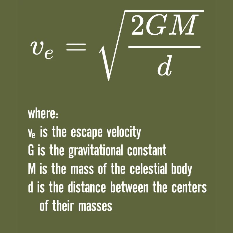 Escape Velocity Gravity Physics Rocket Science