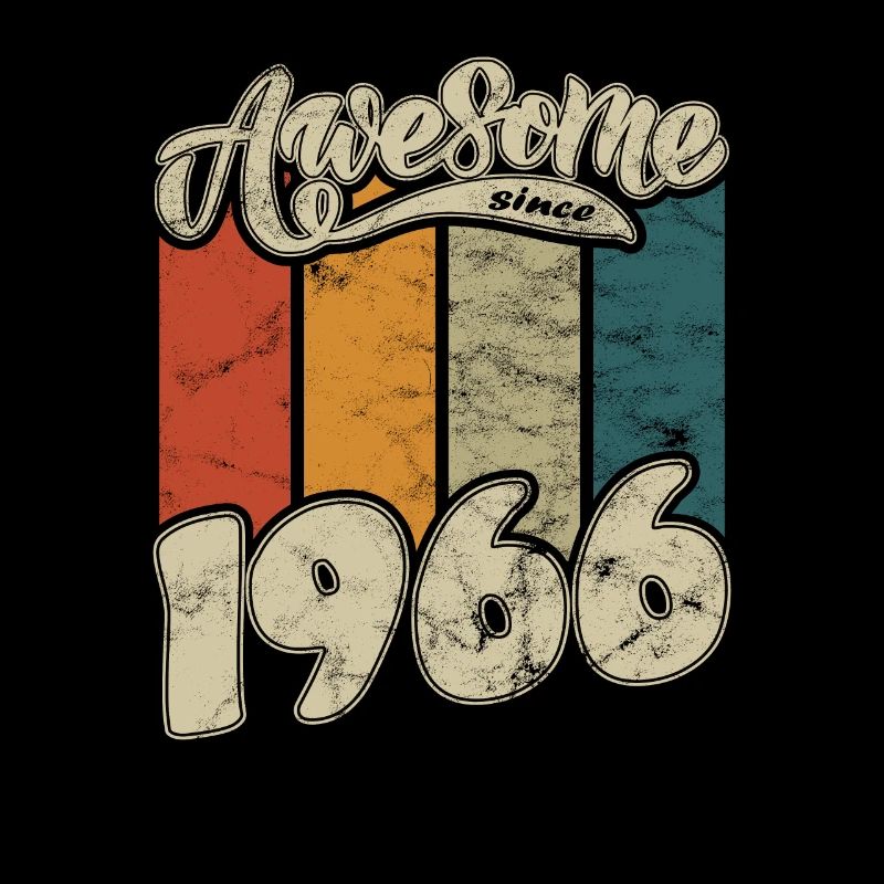 1966 Geburtstag Awesome since Retro