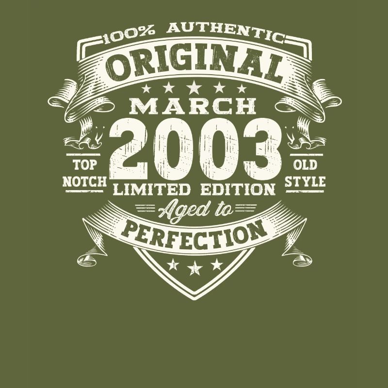 20e anniversaire Mann Original March Né en 2003