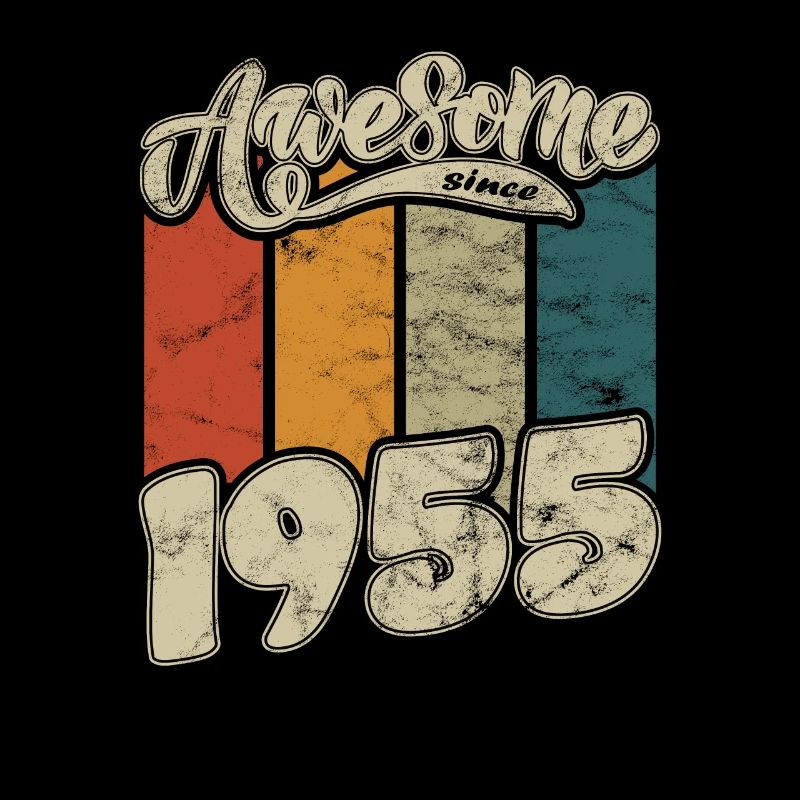 1955 Geburtstag Awesome since Retro