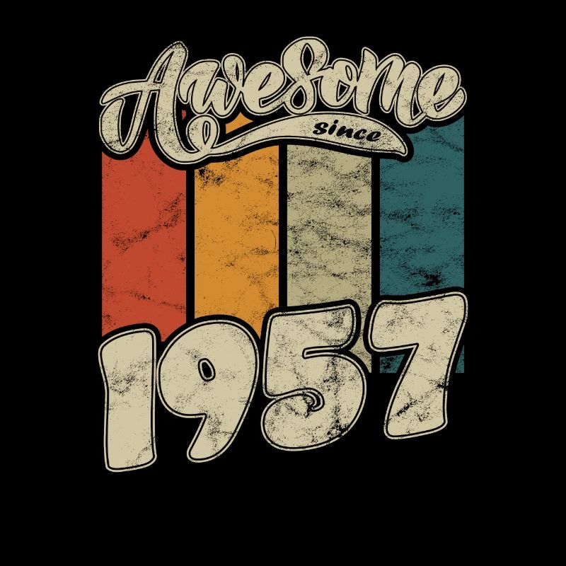 1957 Birthday Awesome since Retro
