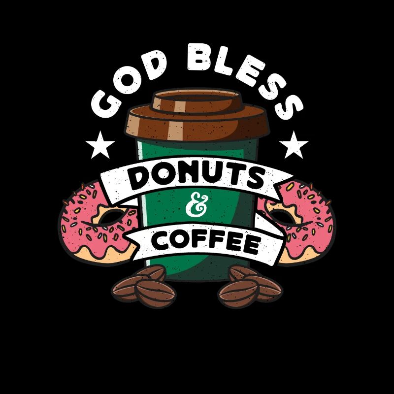Coffee & Doughnuts God Bless Donuts & Breakfast