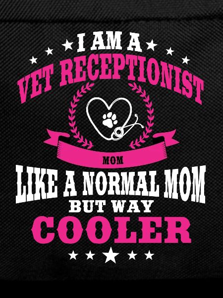 Funny veterinarian receptionist mother