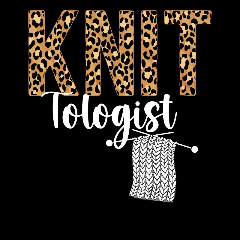 Knitting Knitter Leopard Cheetah