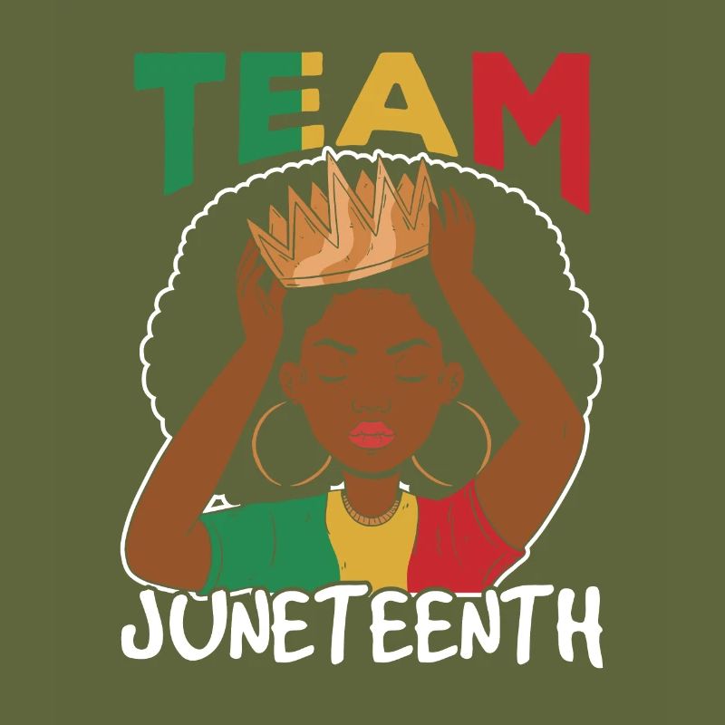 Équipe Juneteenth afro-américain noir 1865
