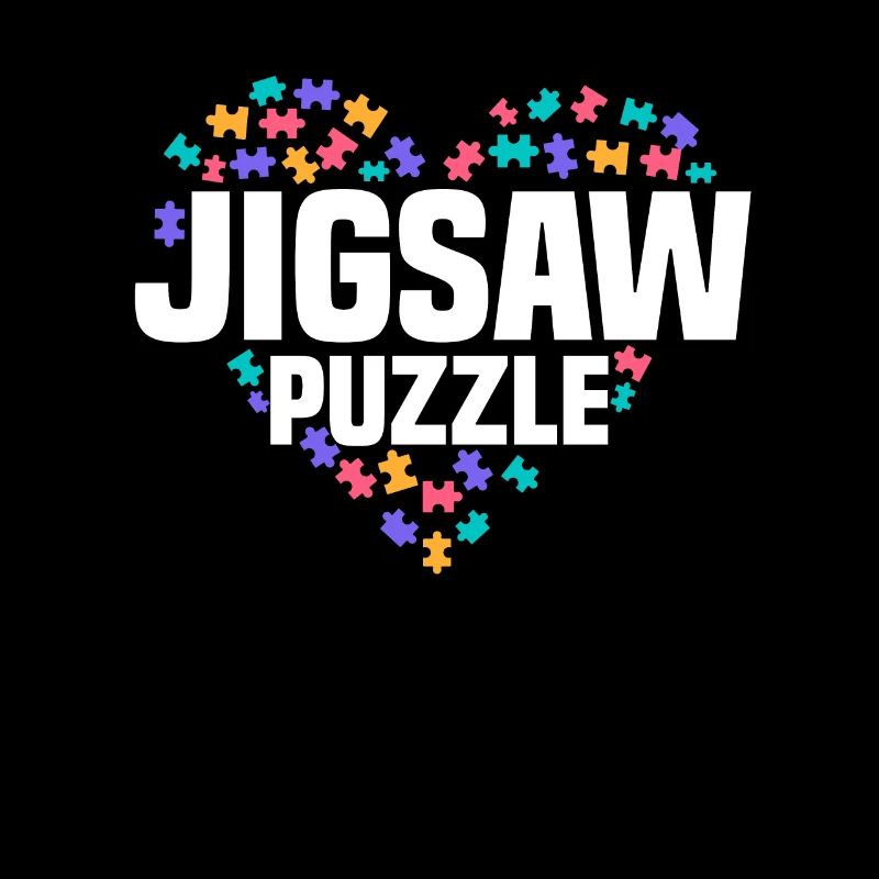 Cute Puzzle Heart Design for Puzzler
