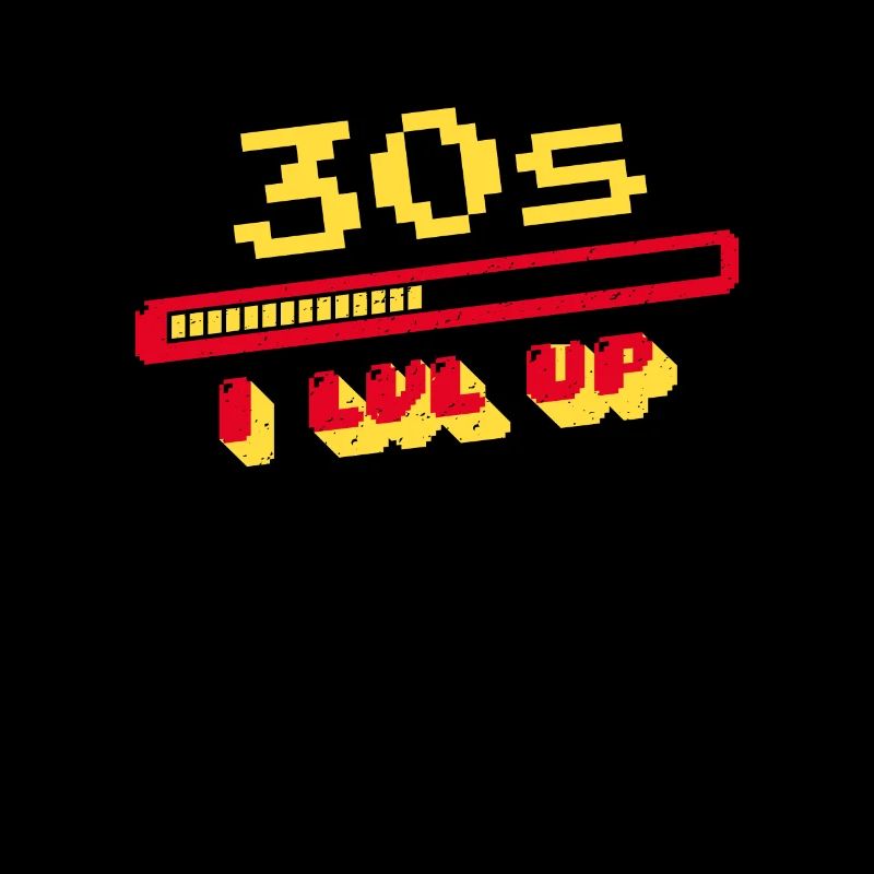 30th Birthday 30s Thirty Years Loading Bar Gaming